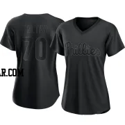 Bailey Falter Women's Philadelphia Phillies Black Authentic Pitch Fashion Jersey