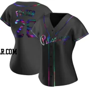 Bailey Falter Women's Pittsburgh Pirates Black Holographic Replica Alternate Jersey