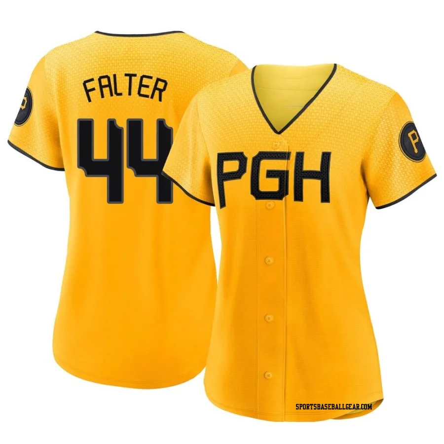 Bailey Falter Women's Pittsburgh Pirates Gold Authentic 2023 City Connect Jersey