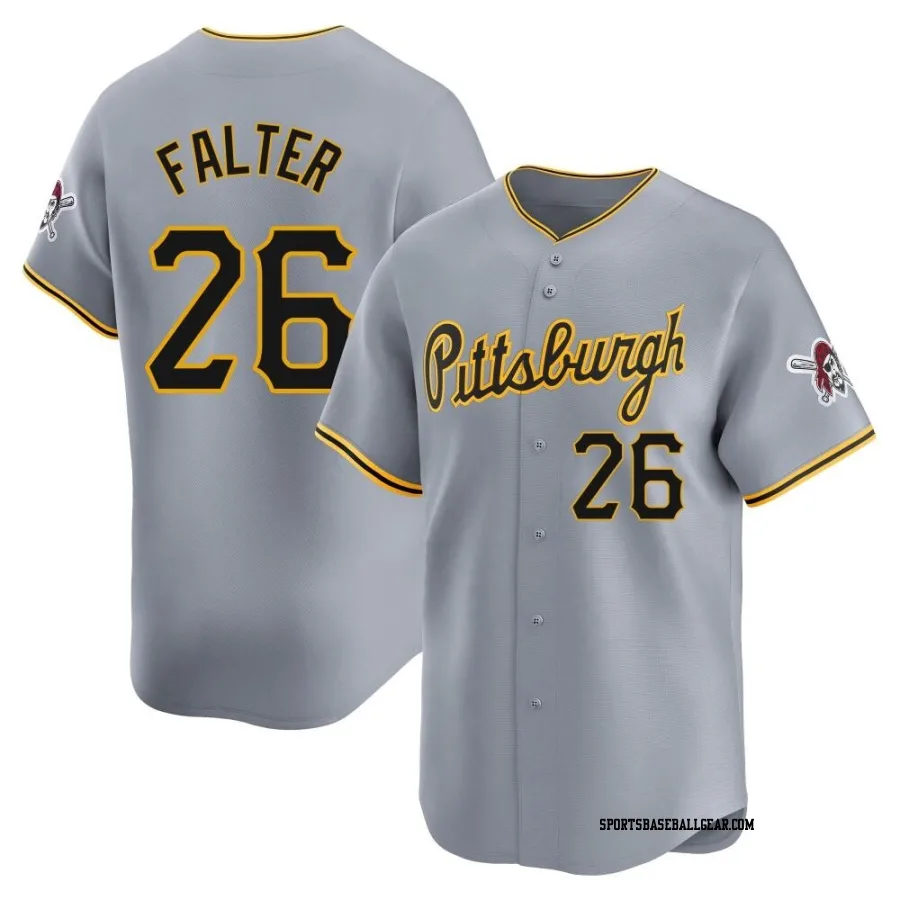 Bailey Falter Youth Pittsburgh Pirates Gray Limited Away Jersey