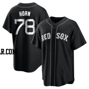 Bailey Horn Men's Boston Red Sox Black/White Replica Jersey