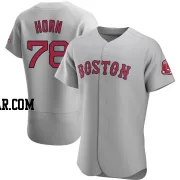 Bailey Horn Men's Boston Red Sox Gray Authentic Road Jersey