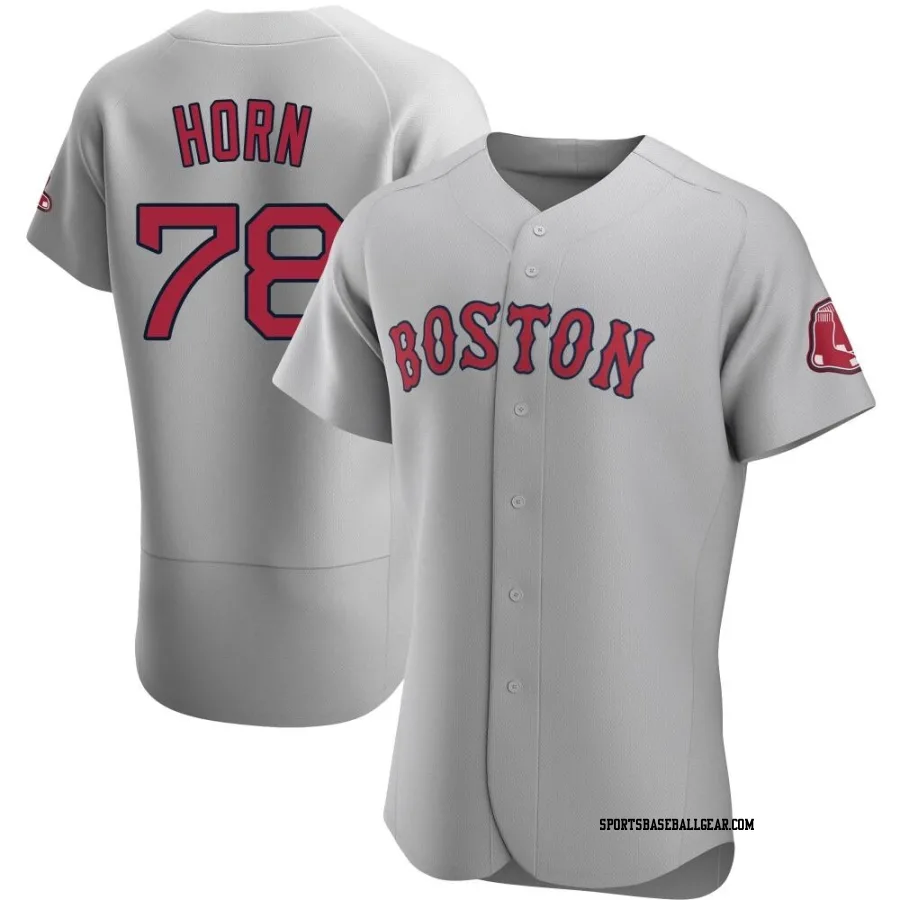 Bailey Horn Men's Boston Red Sox Gray Authentic Road Jersey