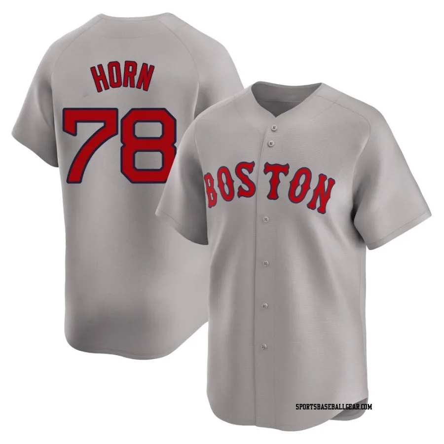 Bailey Horn Men's Boston Red Sox Gray Limited Away Jersey