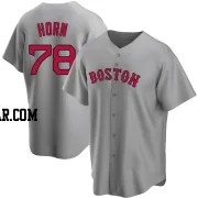 Bailey Horn Men's Boston Red Sox Gray Replica Road Jersey