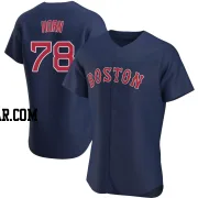 Bailey Horn Men's Boston Red Sox Navy Authentic Alternate Jersey