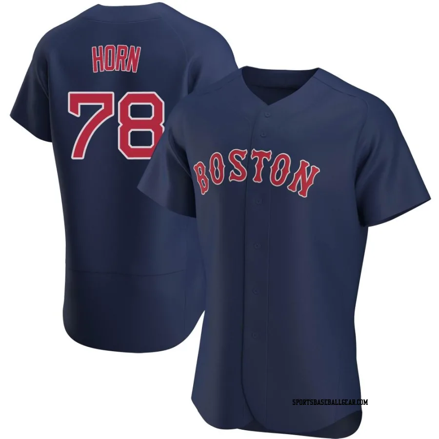 Bailey Horn Men's Boston Red Sox Navy Authentic Alternate Jersey