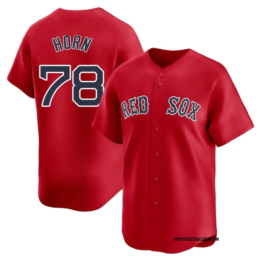 Bailey Horn Men's Boston Red Sox Red Limited Alternate Jersey