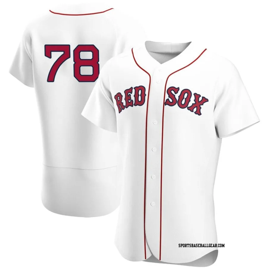 Bailey Horn Men's Boston Red Sox White Authentic Home Team Jersey