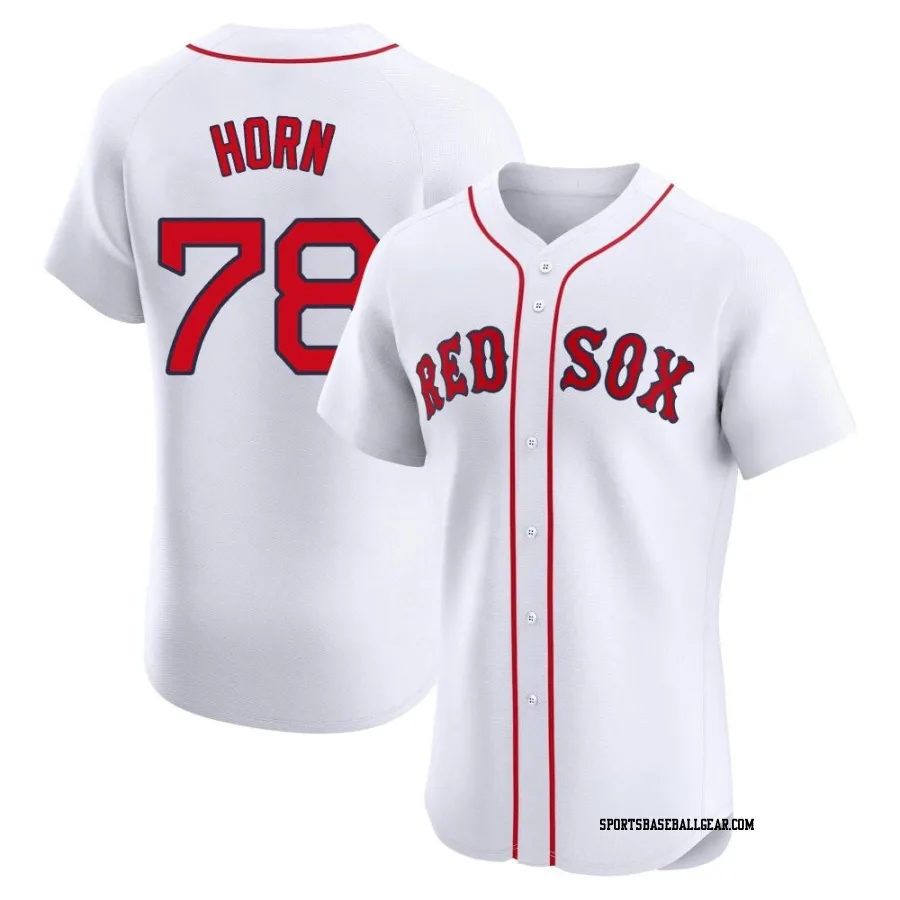 Bailey Horn Men's Boston Red Sox White Elite Home Jersey