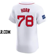 Bailey Horn Men's Boston Red Sox White Elite Home Patch Jersey