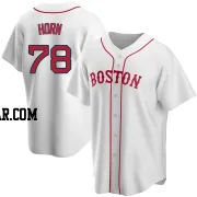 Bailey Horn Men's Boston Red Sox White Replica Alternate Jersey