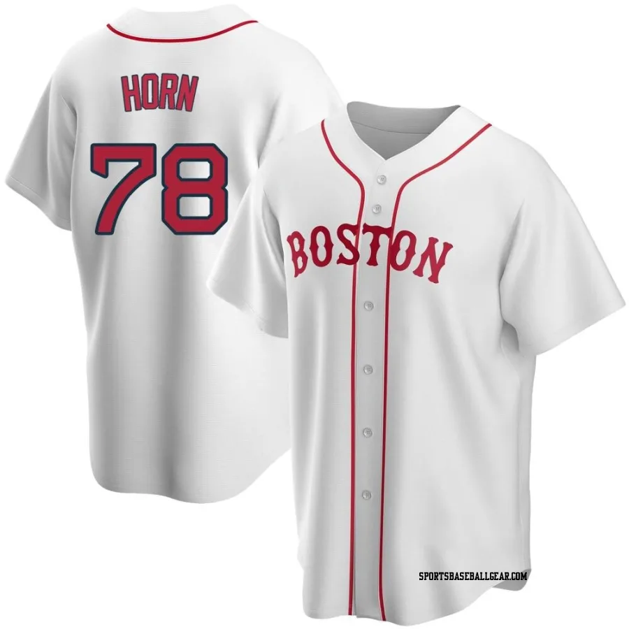 Bailey Horn Men's Boston Red Sox White Replica Alternate Jersey