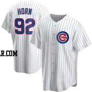 Bailey Horn Men's Chicago Cubs White Replica Home Jersey