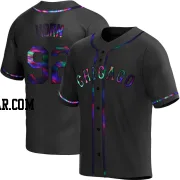 Bailey Horn Men's Chicago White Sox Black Holographic Replica Alternate Jersey