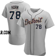 Bailey Horn Men's Detroit Tigers Gray Authentic Road Jersey