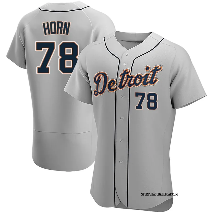 Bailey Horn Men's Detroit Tigers Gray Authentic Road Jersey