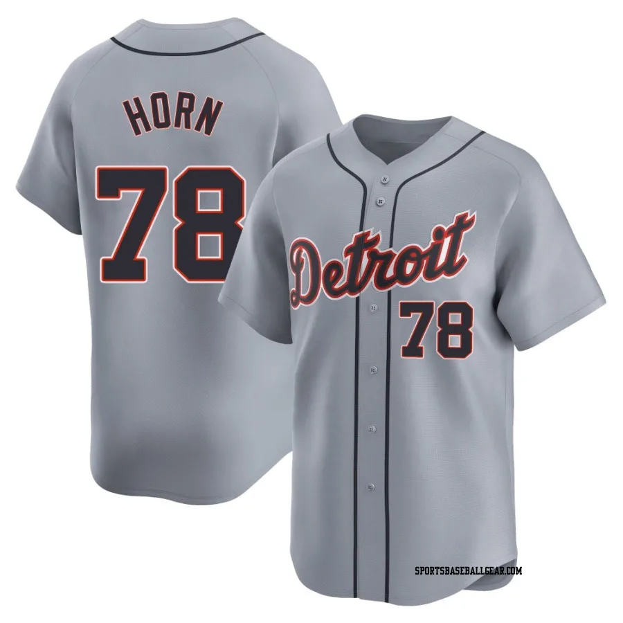 Bailey Horn Men's Detroit Tigers Gray Limited Road Jersey