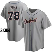 Bailey Horn Men's Detroit Tigers Gray Replica Road Jersey