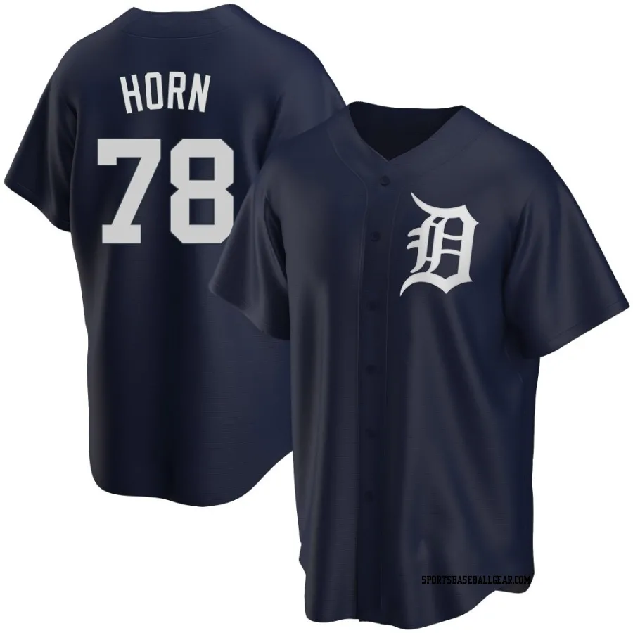 Bailey Horn Men's Detroit Tigers Navy Replica Alternate Jersey