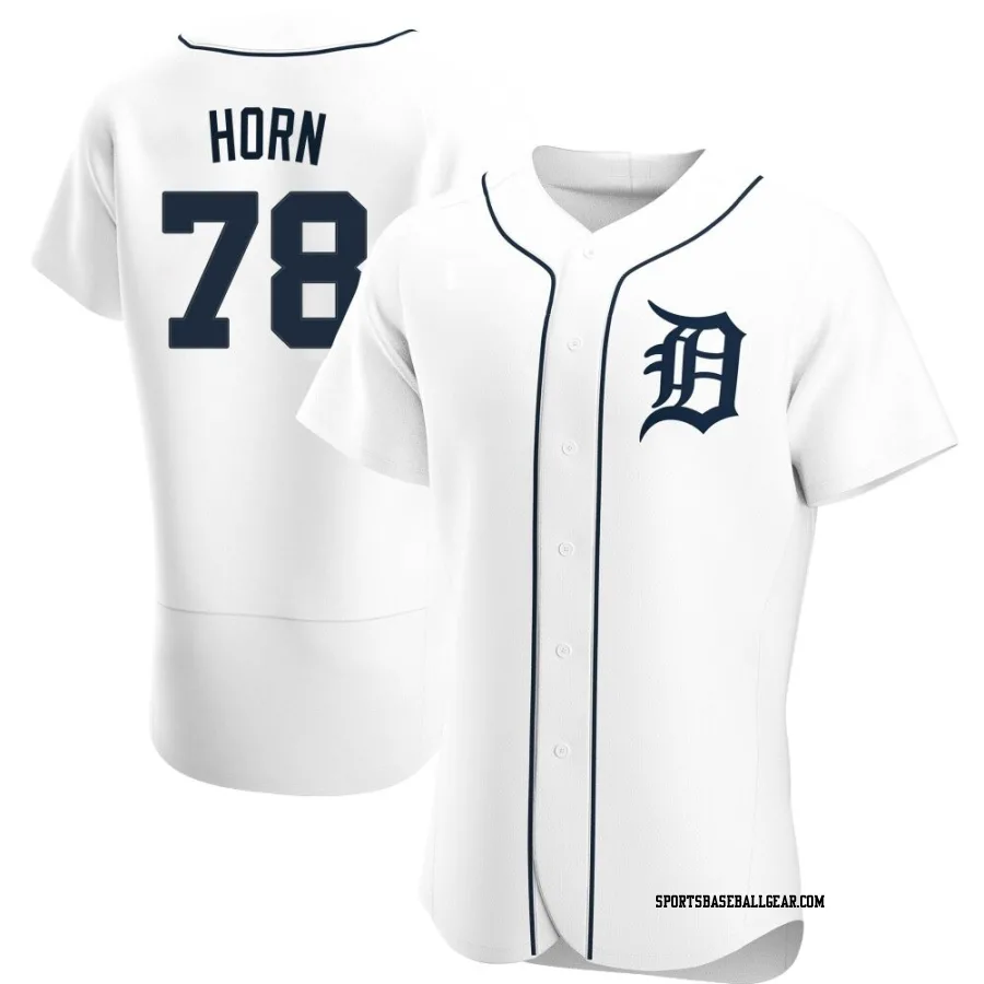 Bailey Horn Men's Detroit Tigers White Authentic Home Jersey