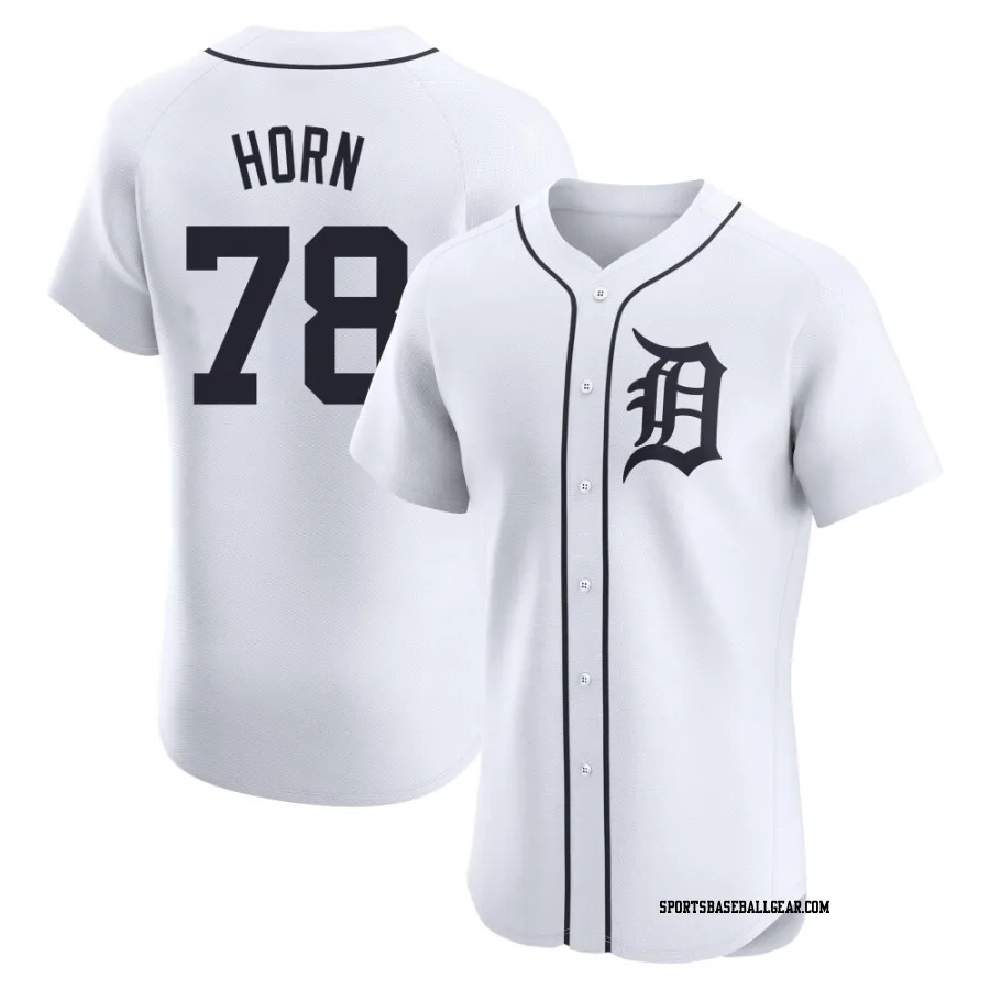 Bailey Horn Men's Detroit Tigers White Elite Home Jersey