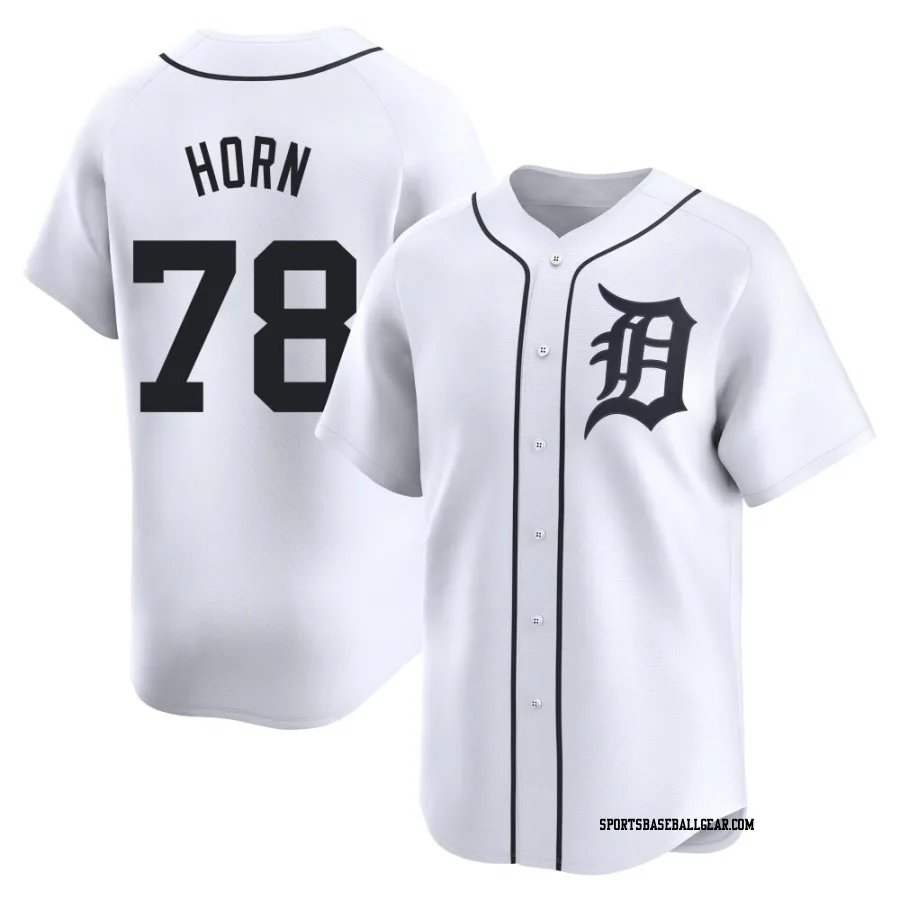 Bailey Horn Men's Detroit Tigers White Limited Home Jersey