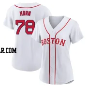 Bailey Horn Women's Boston Red Sox White Authentic 2021 Patriots' Day Jersey