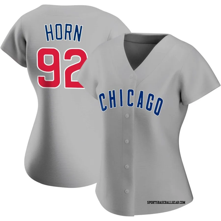 Bailey Horn Women's Chicago Cubs Gray Authentic Road Jersey