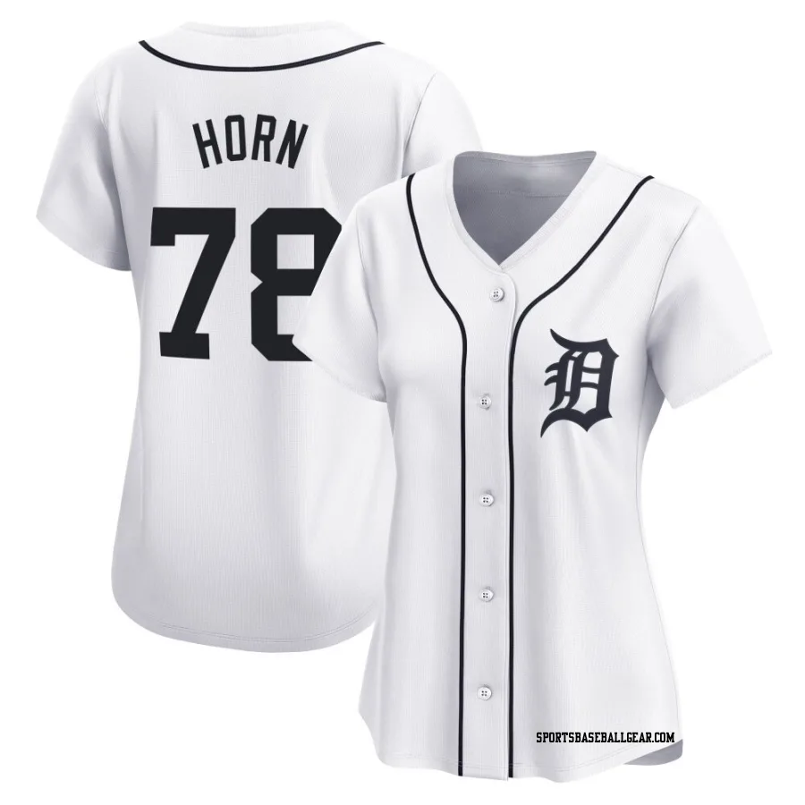 Bailey Horn Women's Detroit Tigers White Limited Home Jersey