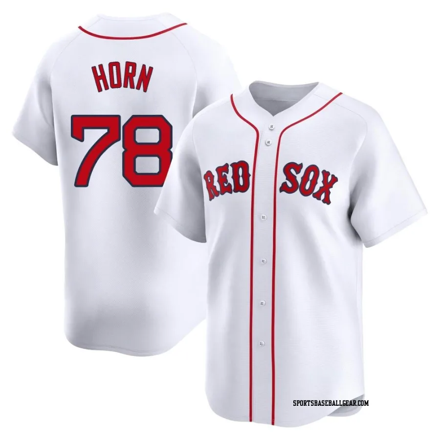 Bailey Horn Youth Boston Red Sox White Limited Home Jersey