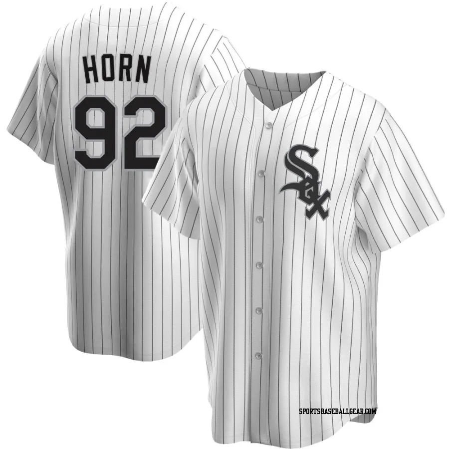 Bailey Horn Youth Chicago White Sox White Replica Home Jersey