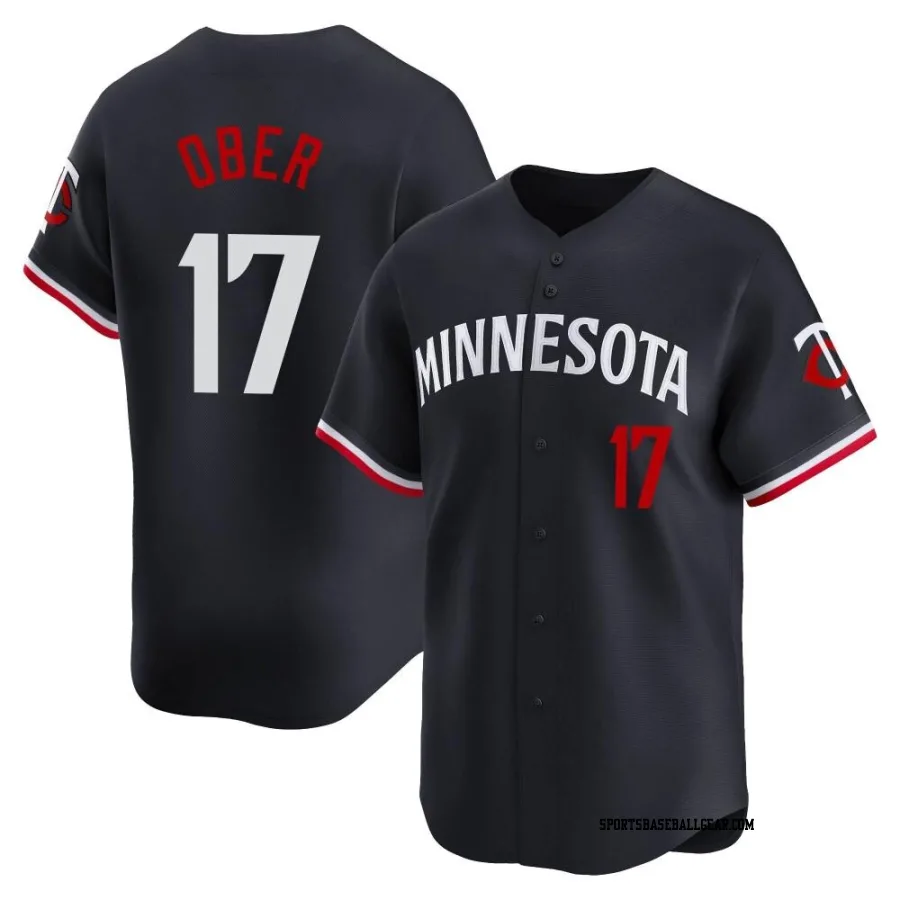 Bailey Ober Men's Minnesota Twins Navy Limited Alternate Jersey