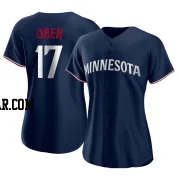 Bailey Ober Women's Minnesota Twins Navy Replica Alternate Jersey