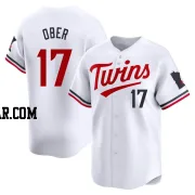 Bailey Ober Youth Minnesota Twins White Limited Home Jersey