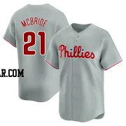 Bake Mcbride Men's Philadelphia Phillies Gray Limited Away Jersey