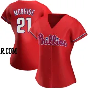 Bake Mcbride Women's Philadelphia Phillies Red Replica Alternate Jersey