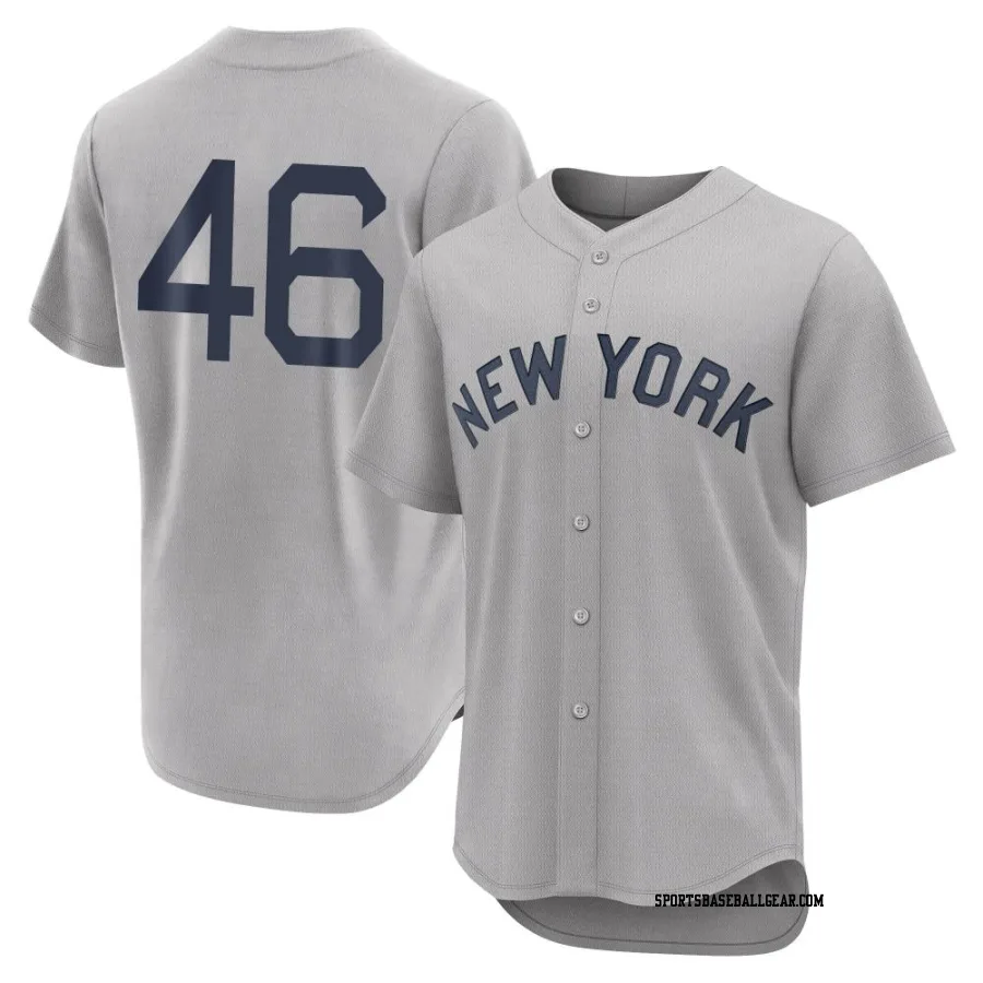 Baron Stuart Men's New York Yankees Gray Authentic 2021 Field of Dreams Jersey