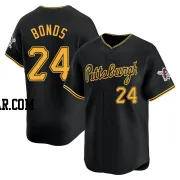 Barry Bonds Men's Pittsburgh Pirates Black Limited Alternate Jersey