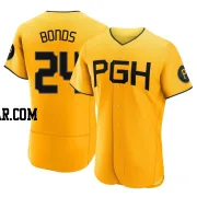 Barry Bonds Men's Pittsburgh Pirates Gold Authentic 2023 City Connect Jersey