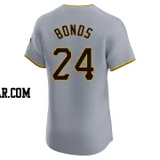 Barry Bonds Men's Pittsburgh Pirates Gray Elite Road Jersey