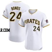 Barry Bonds Men's Pittsburgh Pirates White Elite Home Jersey