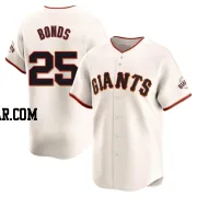 Barry Bonds Men's San Francisco Giants Cream Limited Home Jersey