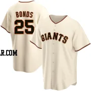 Barry Bonds Men's San Francisco Giants Cream Replica Home Jersey