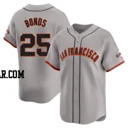 Barry Bonds Men's San Francisco Giants Gray Limited Away Jersey