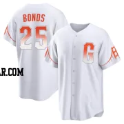 Barry Bonds Men's San Francisco Giants White Replica 2021 City Connect Jersey