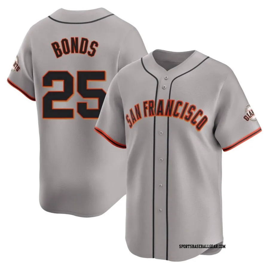 Barry Bonds Youth San Francisco Giants Gray Limited Away Jersey