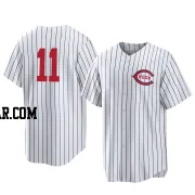 Barry Larkin Men's Cincinnati Reds White Replica 2022 Field Of Dreams Jersey