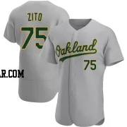 Barry Zito Men's Oakland Athletics Gray Authentic Road Jersey