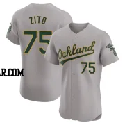 Barry Zito Men's Oakland Athletics Gray Elite Road Jersey